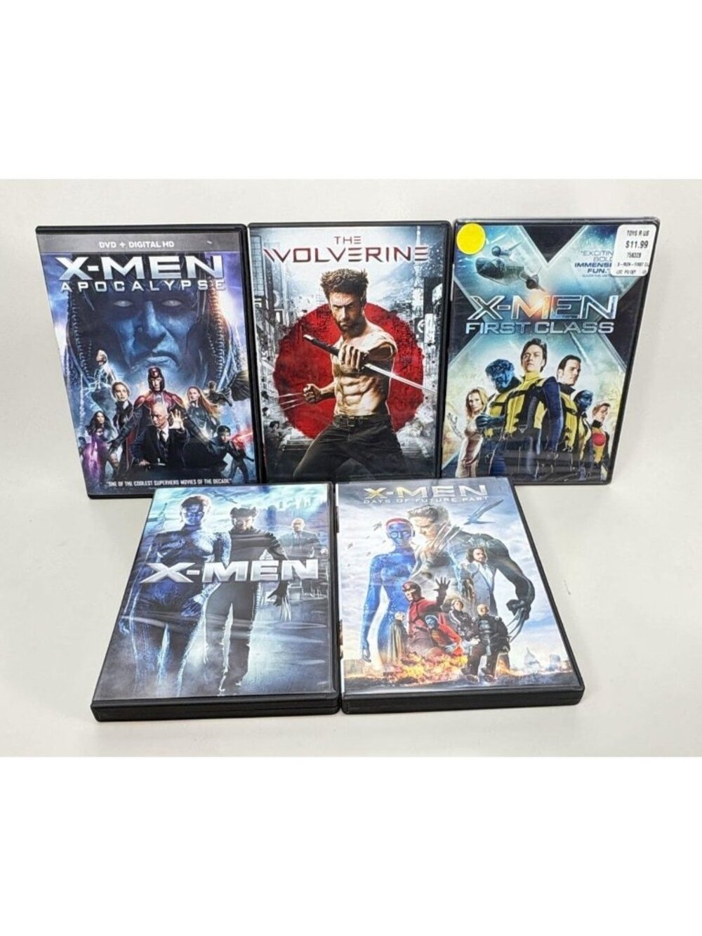 Marvel X-Men DVD Movie Lot Wolverine First Class Apocalypse Days of Future